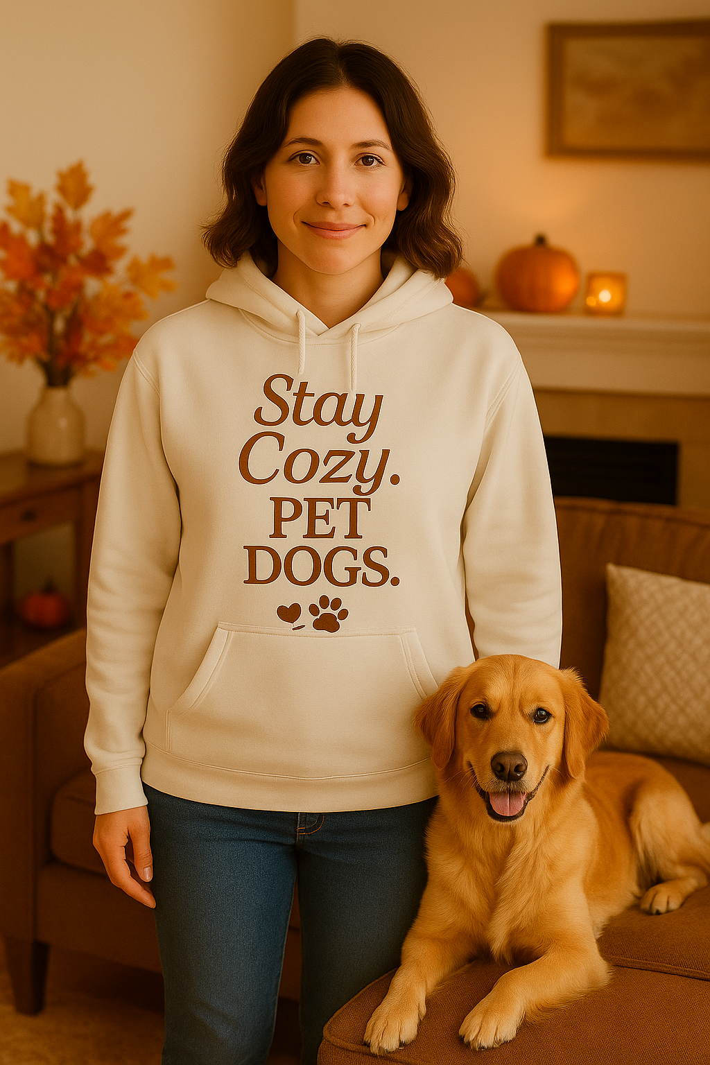 Stay Cozy. Pet Dogs. Hoodie - The Cozy Animal Co.