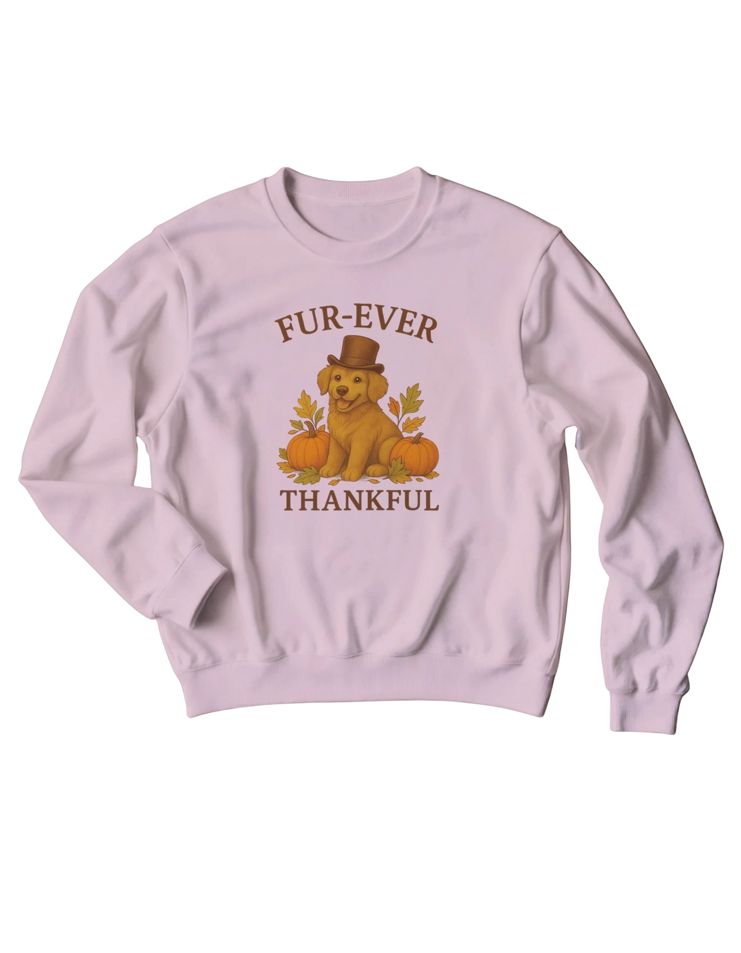 Fur-Ever Thankful | Cozy Fall Dog Sweatshirt | Classic Unisex Crewneck